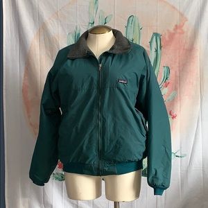 Vintage green Patagonia bomber style jacket